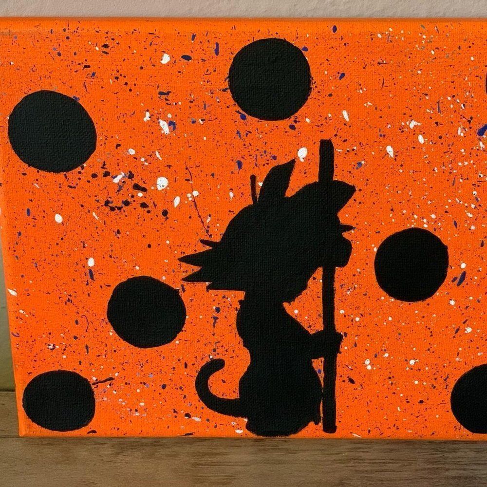 Original 8x10 Goku Painting - Picture 3 of 3
